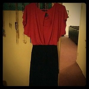 Bisou bisou pink in black dress